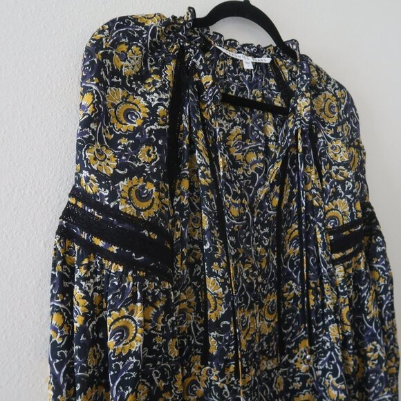 Veronica Beard Black and Gold Floral Mini Dress - Picture 6 of 11